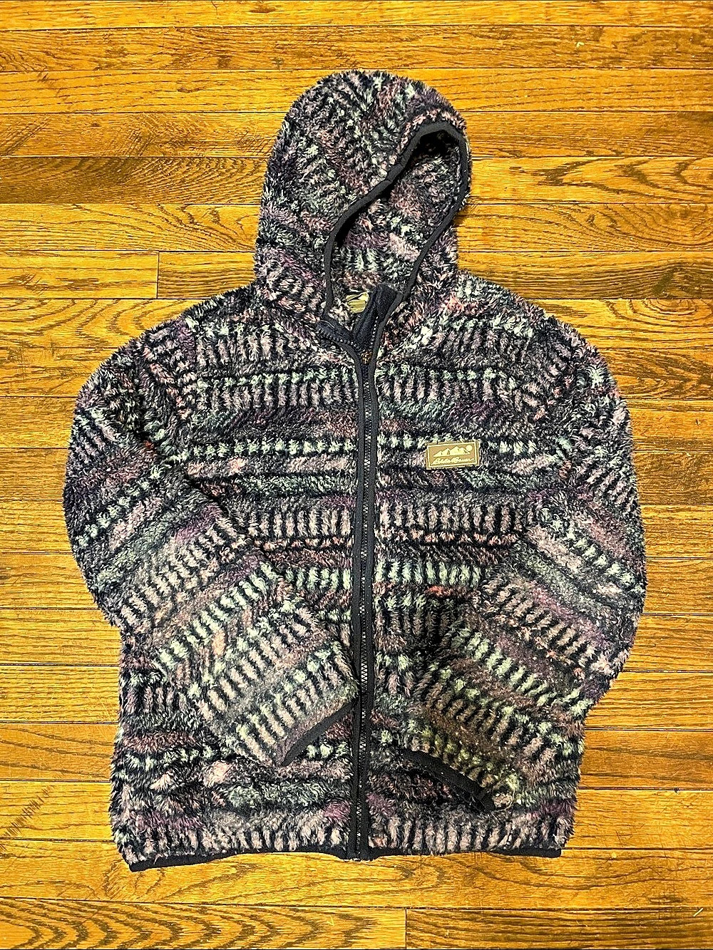 Eddie Bauer Girls Medium Geometric Fleece Jacket